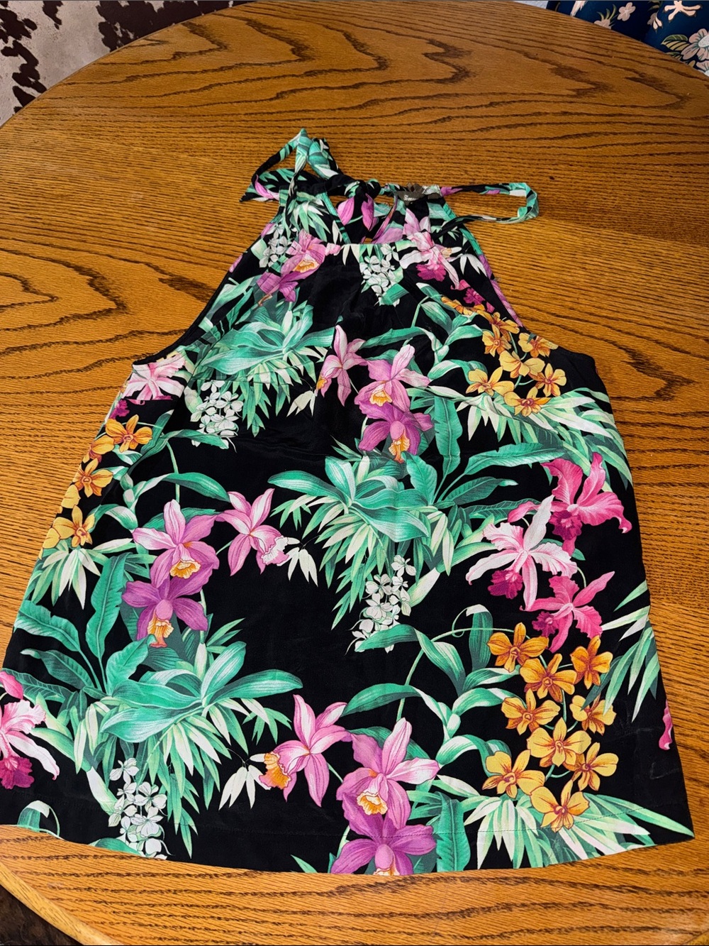 Tommy Bahama Black Tropical Floral tank top